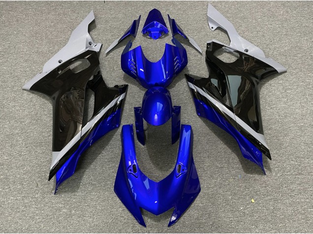 2017-2021 Cement Black and Blue Yamaha R6 Motorcycle Fairing 2017-2021 Cement Black and Blue Yamaha R6 Motorcycle Fairing