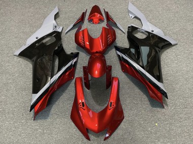2017-2021 Cement Black and Red Yamaha R6 Motorcycle Fairing
