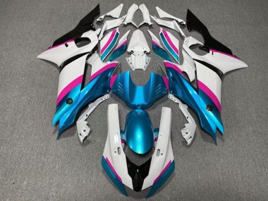 2017-2021 Light Blue and Pink Yamaha R6 Motorcycle Fairing