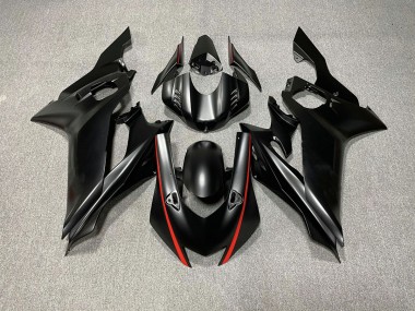 2017-2021 Matte Black & Red Accents Yamaha R6 Motorcycle Fairing