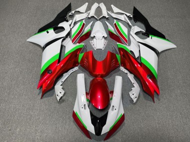2017-2021 Red and Green Gloss Yamaha R6 Motorcycle Fairing