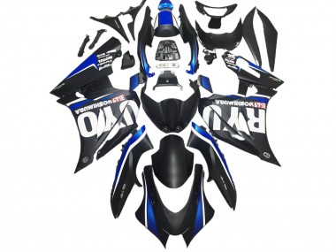 2017-2023 Matte Black & Blue Suzuki GSXR 1000 Motorcycle Fairing