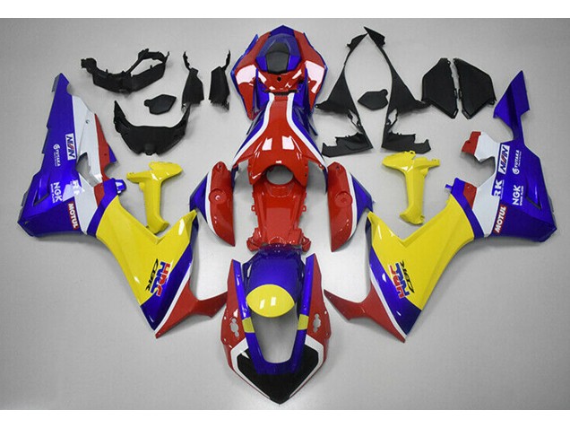 2017-2023 Red Blue and Yellow HRC Honda CBR1000RR Motorcycle Fairing 2017-2023 Red Blue and Yellow HRC Honda CBR1000RR Motorcycle Fairing