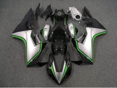 2017-2023 Silver and Black & Green Honda CBR1000RR Motorcycle Fairing