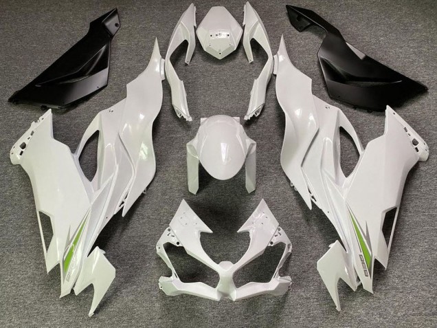 2019-2023 Pearl White Kawasaki ZX6R Motorcycle Fairing 2019-2023 Pearl White Kawasaki ZX6R Motorcycle Fairing